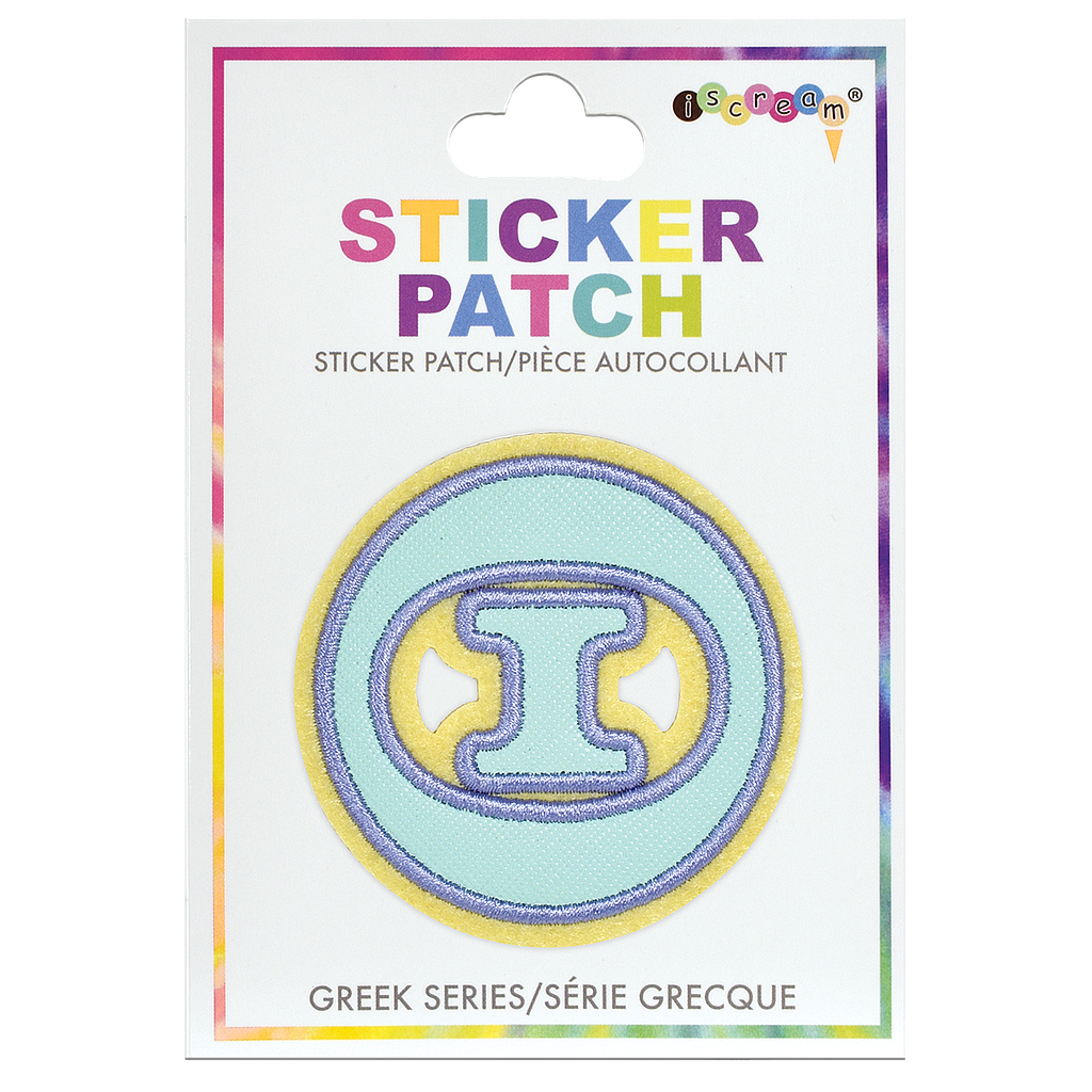 Theta Greek Letter Sticker Patch Iscream